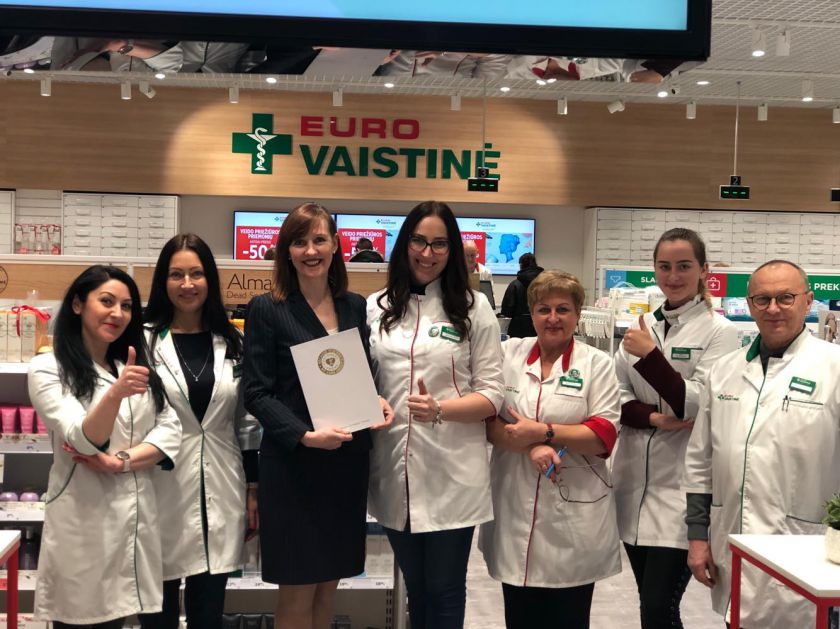 „Eurovaistinė“ įvertinta tarptautiniu sertifikatu už profesionalų klientų aptarnavimą