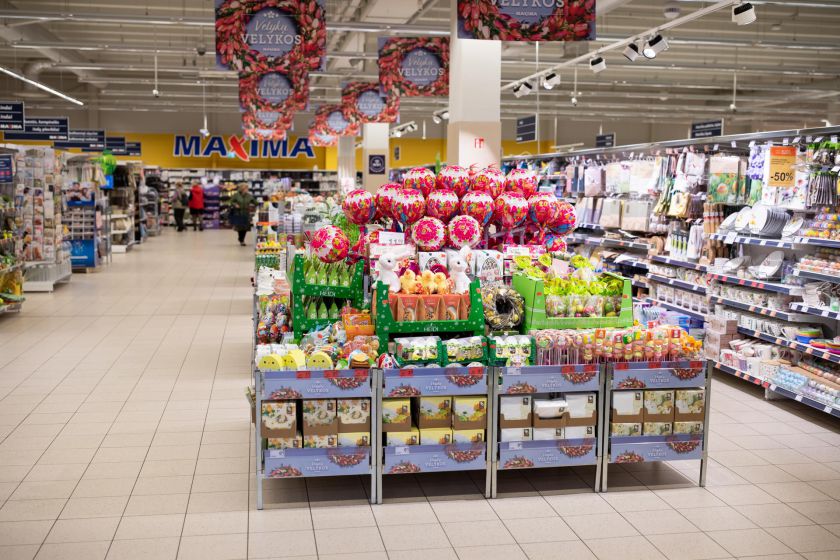 „Maximos“ parduotuvės prieš šv. Velykas dirbs ilgiau