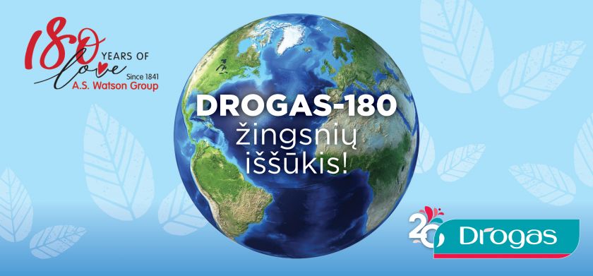 DROGAS skelbia naują žingsnių iššūkį – DROGAS-180