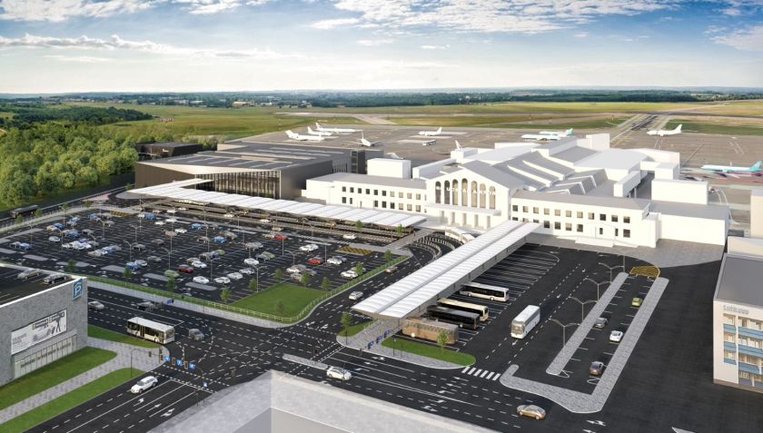 Naujajame Vilniaus oro uosto keleivių išvykimo terminale planuojami aplinkosauginiai sprendimai: nuo išmanaus apšvietimo iki beveik 7 kartus mažesnio CO2