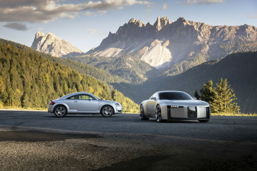 „Audi Concept C“ jau rieda gatvėmis: įspūdingas sportinis elektromobilis – pirmasis naujos „Audi“ filosofijos pavyzdys