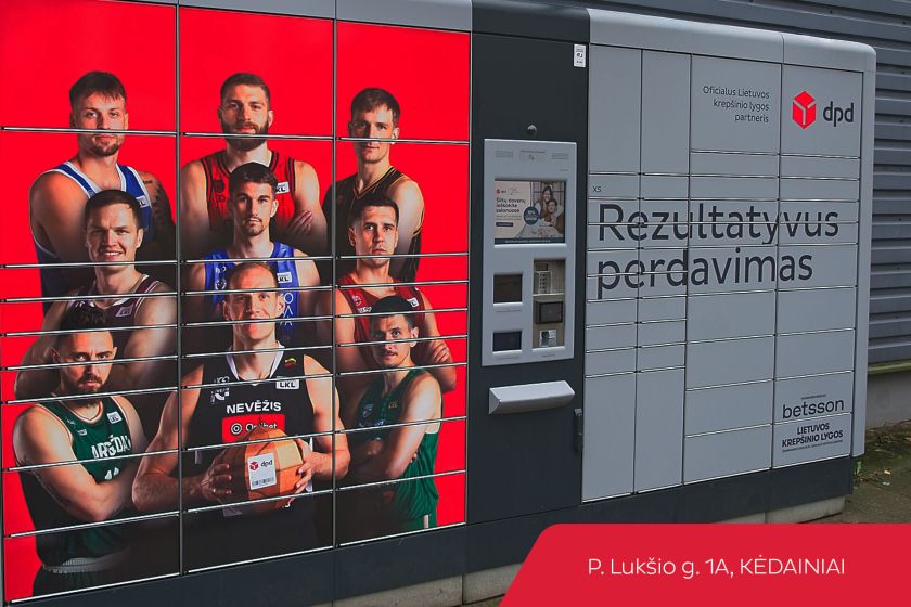 Devyniuose Lietuvos miestuose – „DPD Lietuva“ ir LKL partnerystę žymintys paštomatai