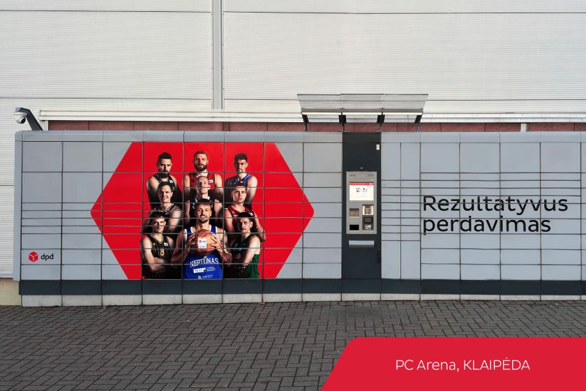 Devyniuose Lietuvos miestuose – „DPD Lietuva“ ir LKL partnerystę žymintys paštomatai