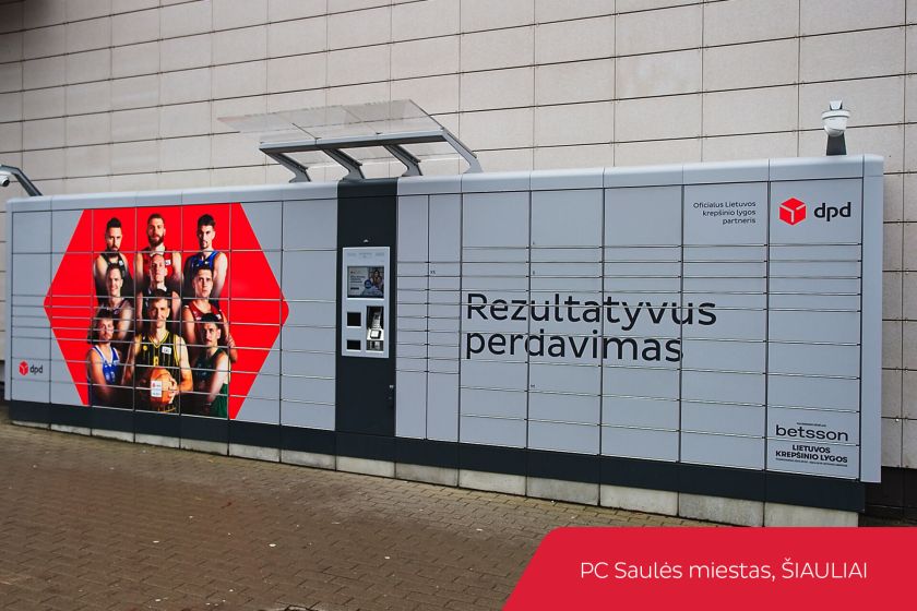 Devyniuose Lietuvos miestuose – „DPD Lietuva“ ir LKL partnerystę žymintys paštomatai